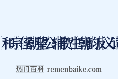和宗侄朝望公辅贺生朝韵反义词是什么意思的图片